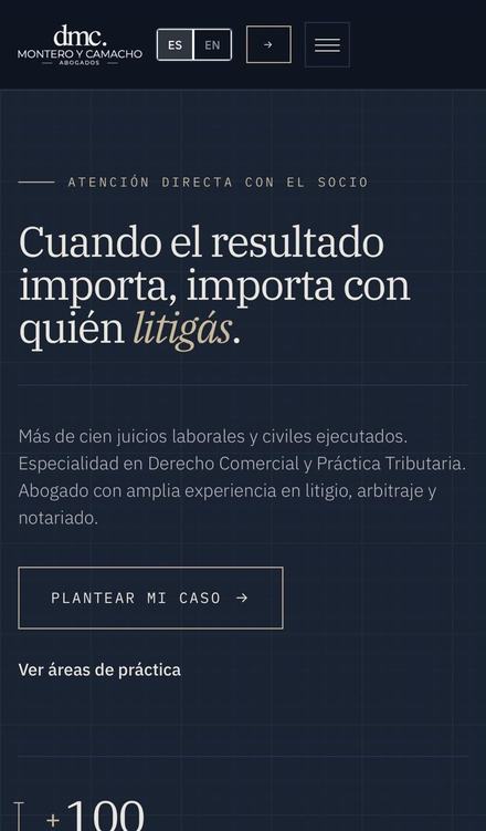 Página web de DMC Abogados hecha por MS Impulso